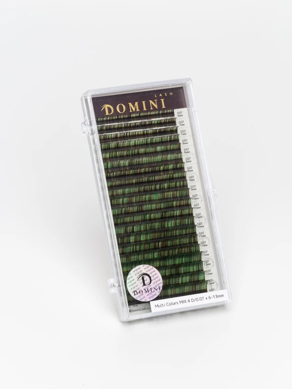 Ресницы DOMINI Мультиколор №4 Микс (20 линий)