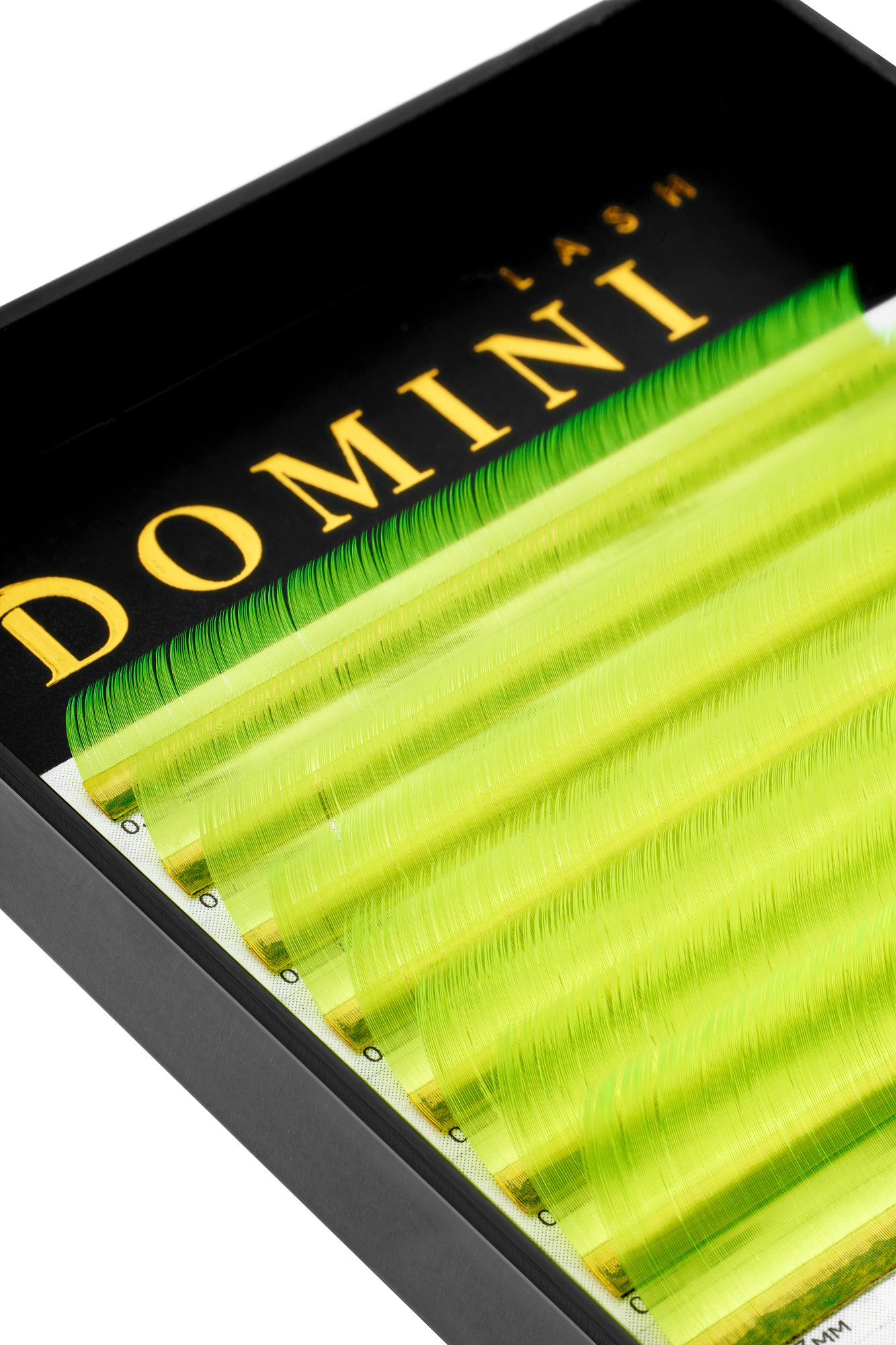 Ресницы DOMINI Неоновые Желтые Микс (8 линий)