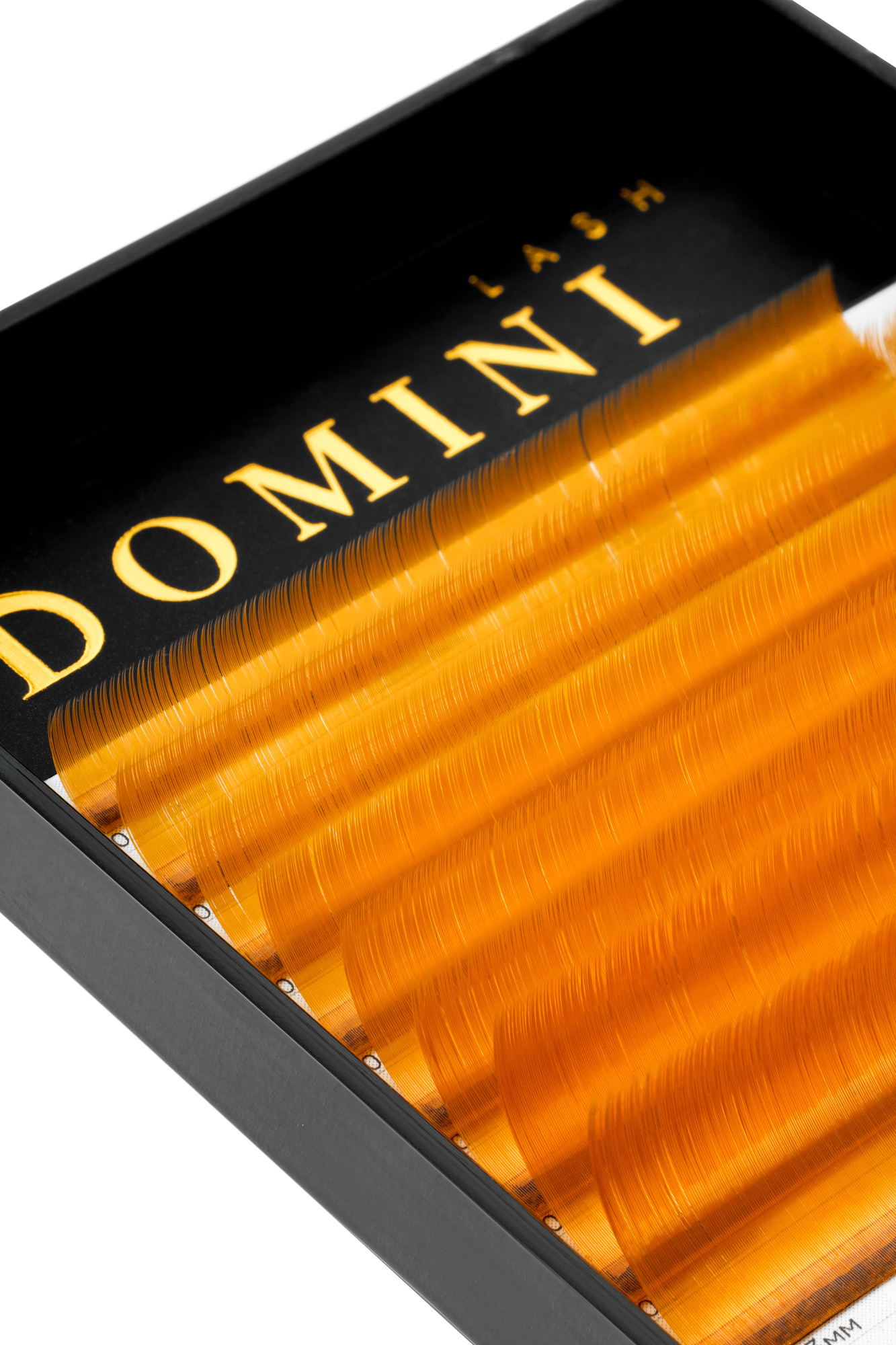 Ресницы DOMINI Цветные Оранжевые Микс (8 линий)