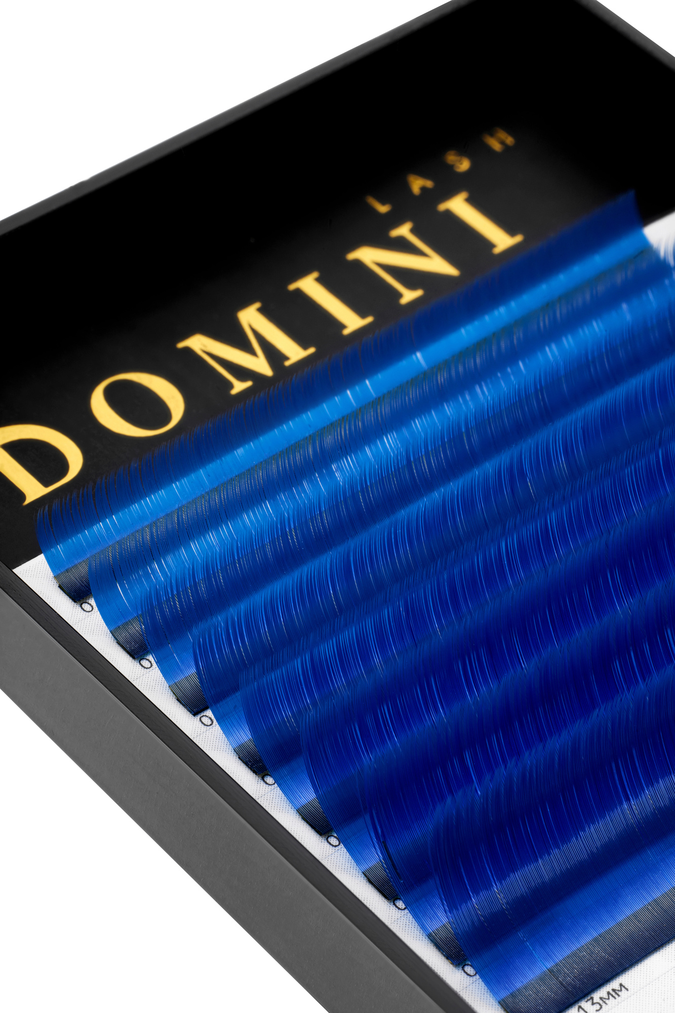 Ресницы DOMINI Цветные Синие Микс (8 линий)