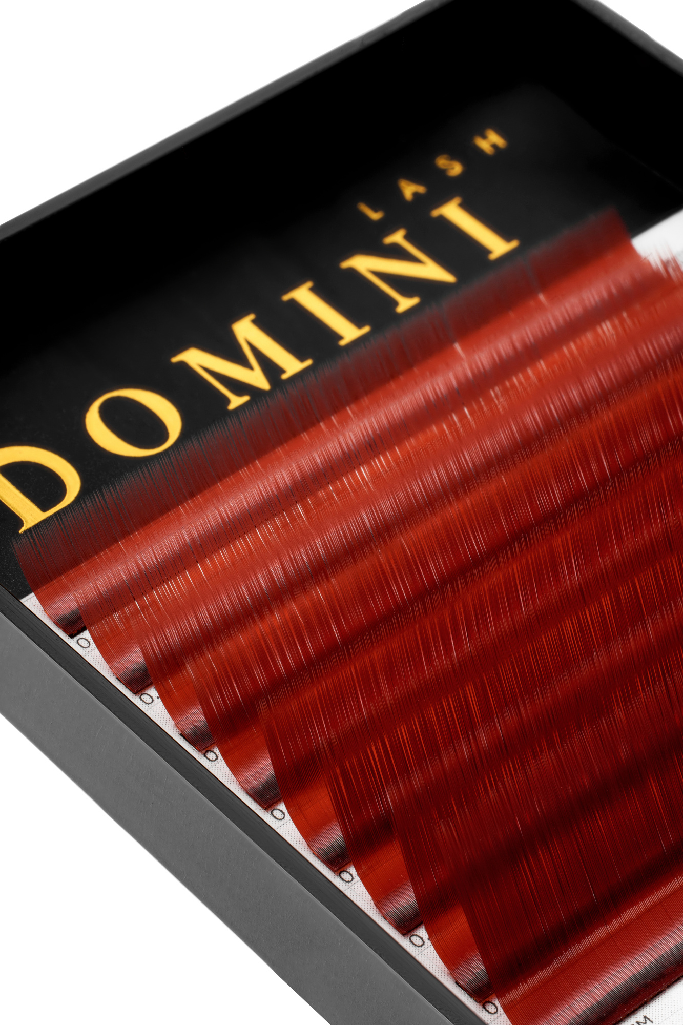 Ресницы DOMINI Цветные Рубиновые Микс (8 линий)