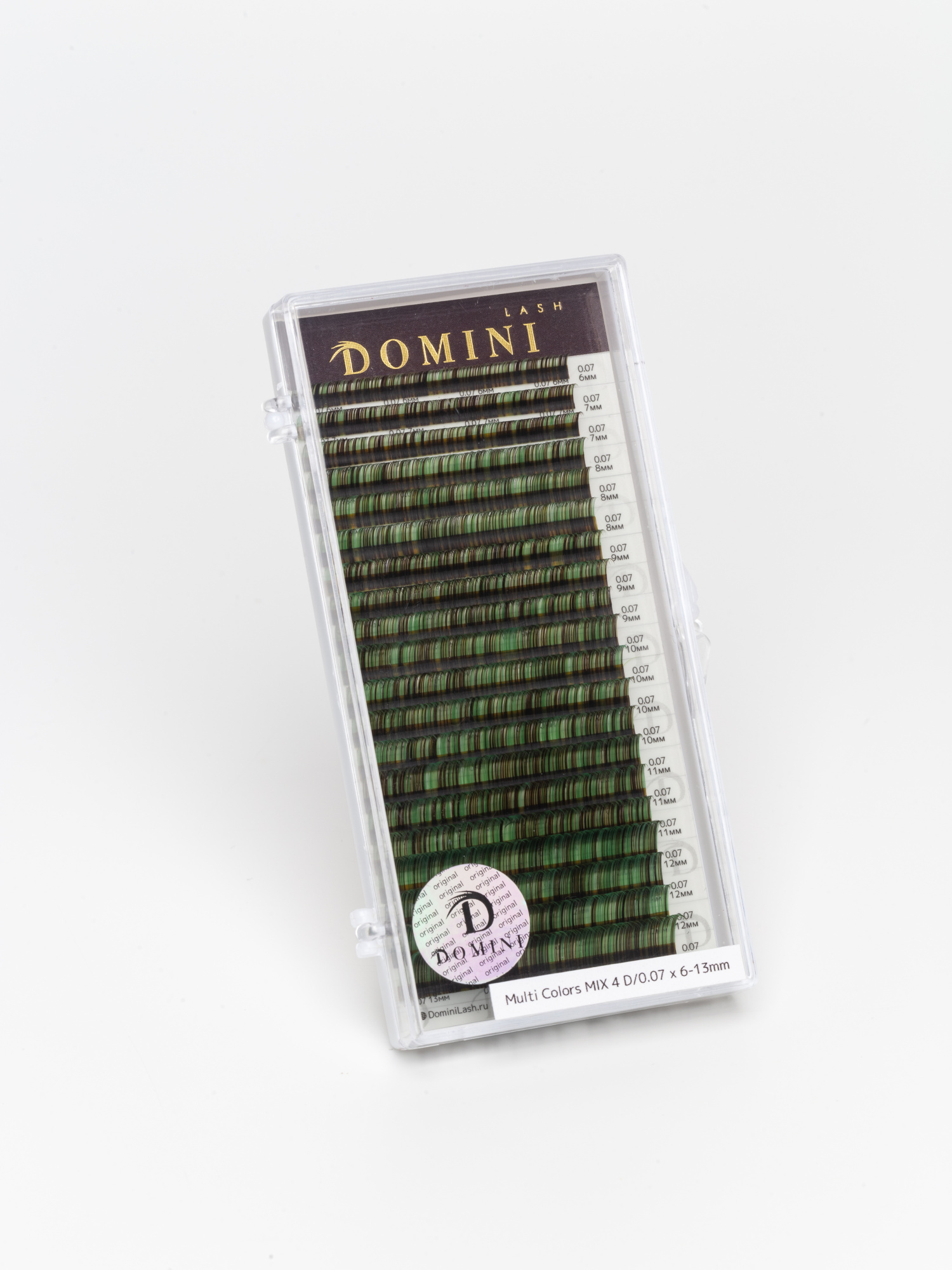 Ресницы DOMINI Мультиколор №4 Микс (20 линий)